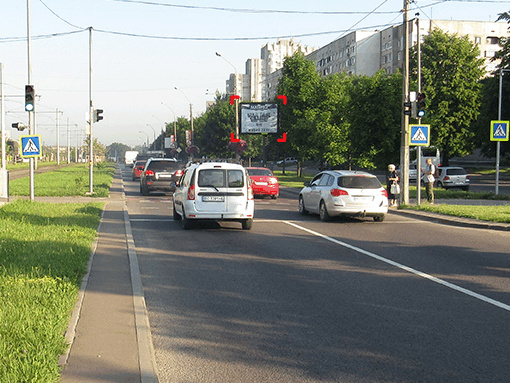 Скролл 2.3x3.14,  пр. Черв. Калини (навпроти буд. 57, біля переходу ),
