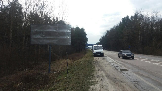 Щит 6x3,  Траса М-10, Західний обхід, біля Фуджікури, в сторону смт. Рудно
