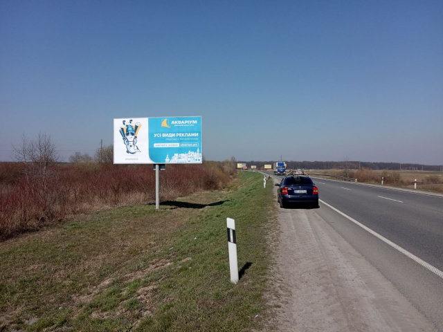 Щит 6x3,  Траса М-06 Київ-Чоп, Об'їзна дорога з Києва перед Гамаліївкою