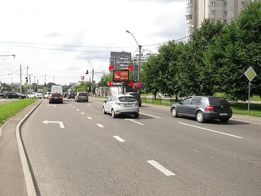 Скролл 2.3x3.14,  пр. Черв. Калини – вул. Козловського, (біля зупинки ),